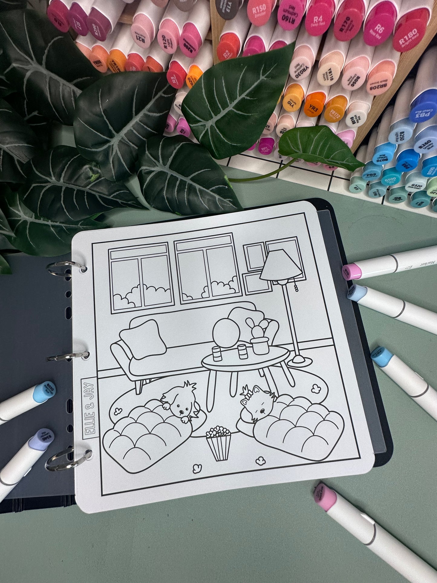 House Move Colouring Pages