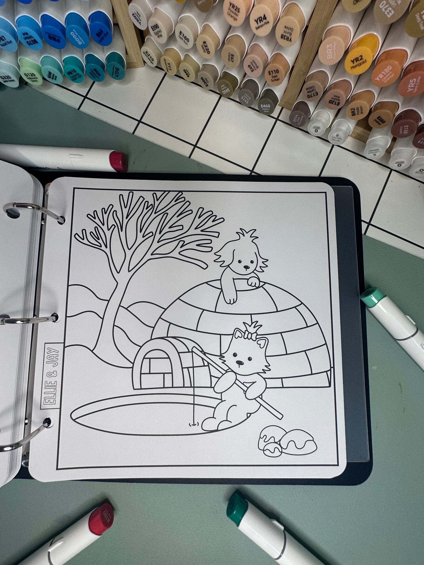 Winter Colouring Pages