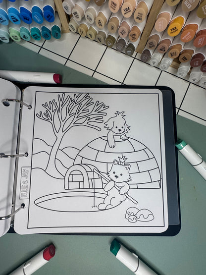 Winter Colouring Pages