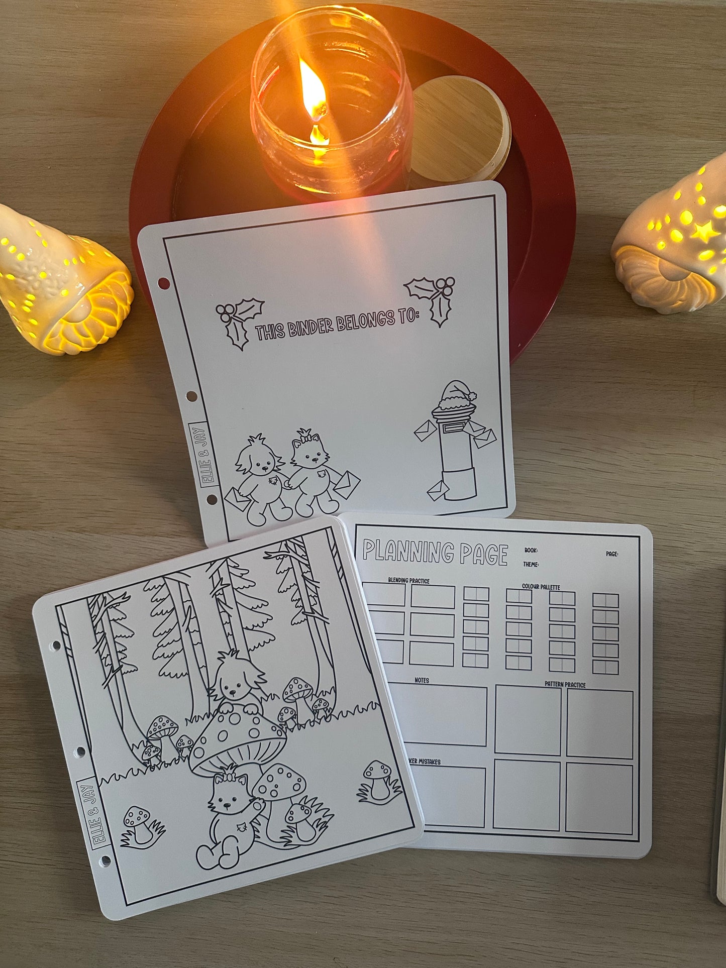 12 Days of Christmas Colouring Pages