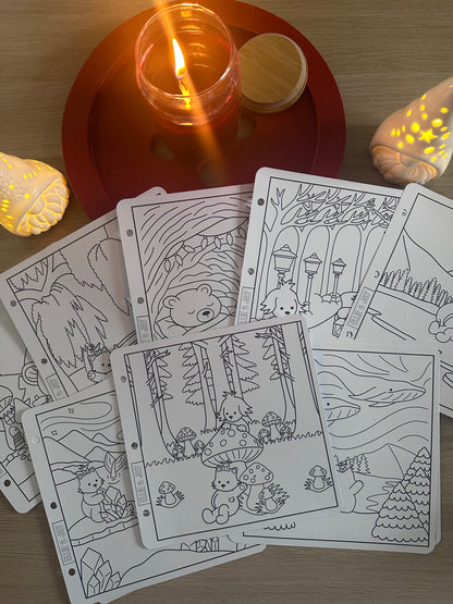 Winter Colouring Pages