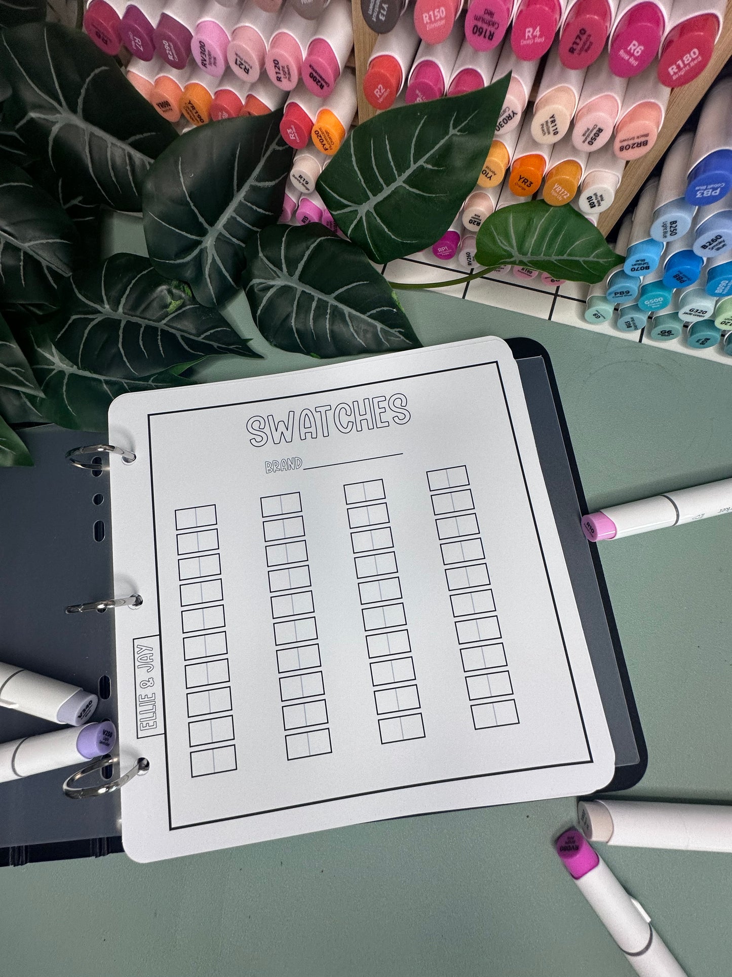 Blank Swatch Sheets