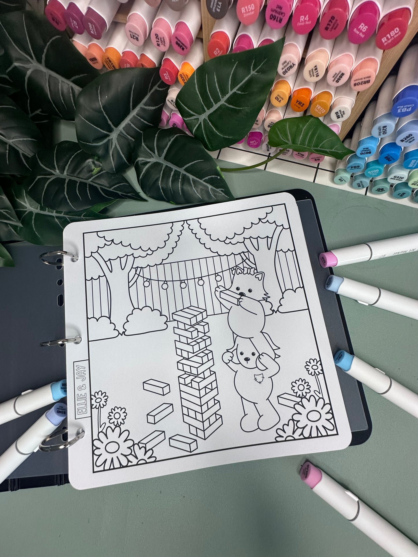 Home Chaos Colouring Pages