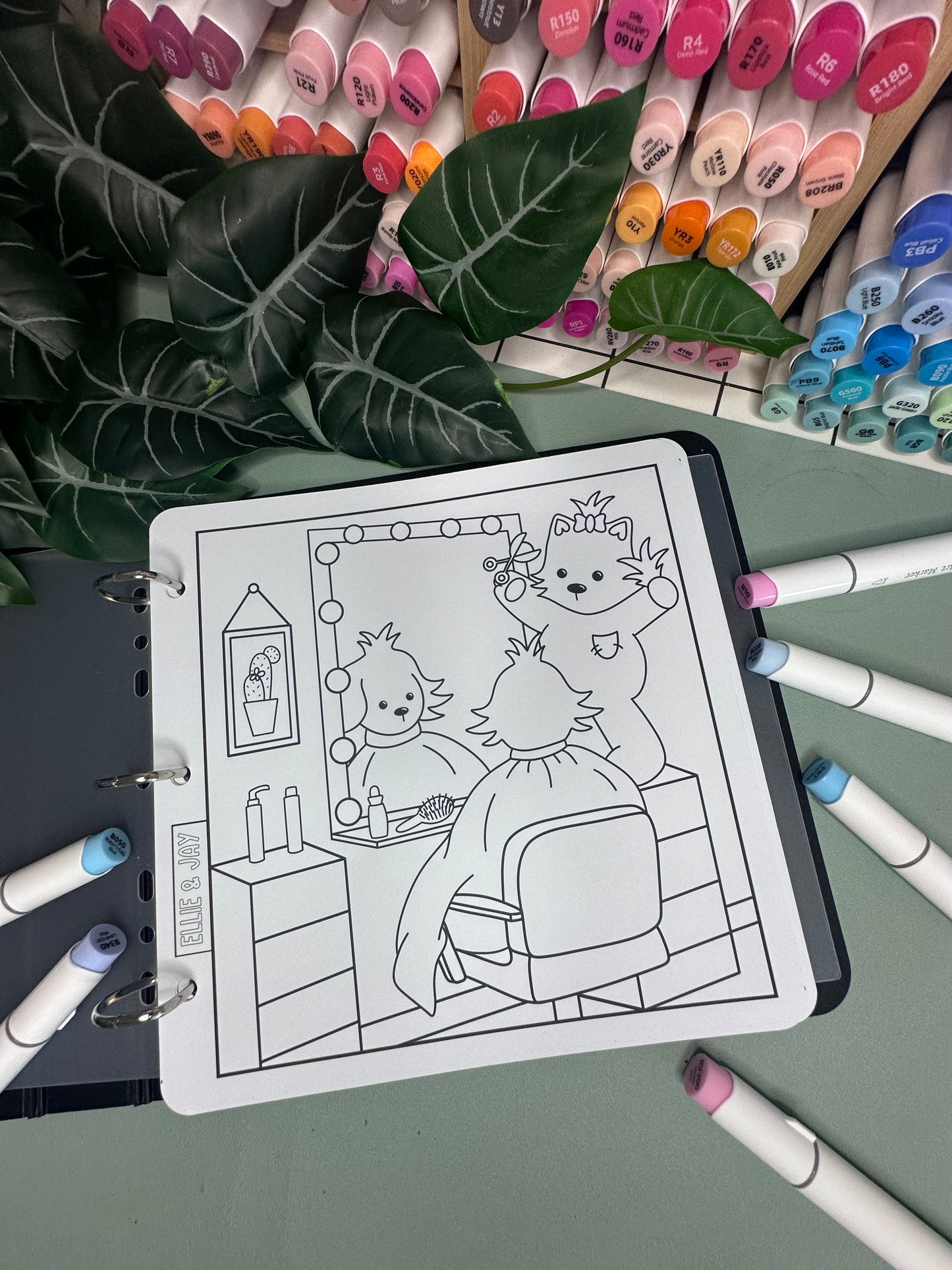 Home Chaos Colouring Pages