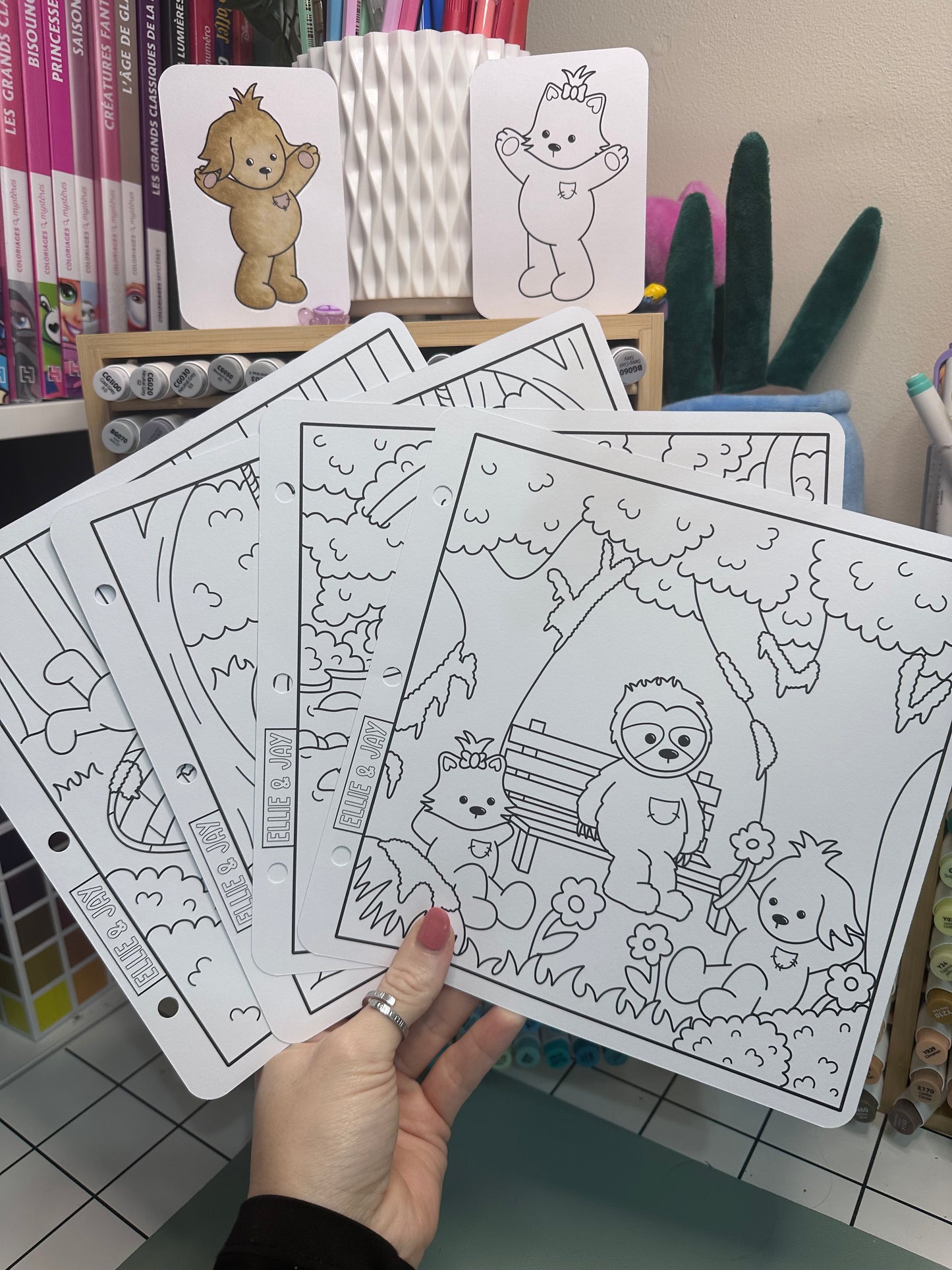 Ellie & Jay Monthly - Colouring Mail Club - March Catch-Ups
