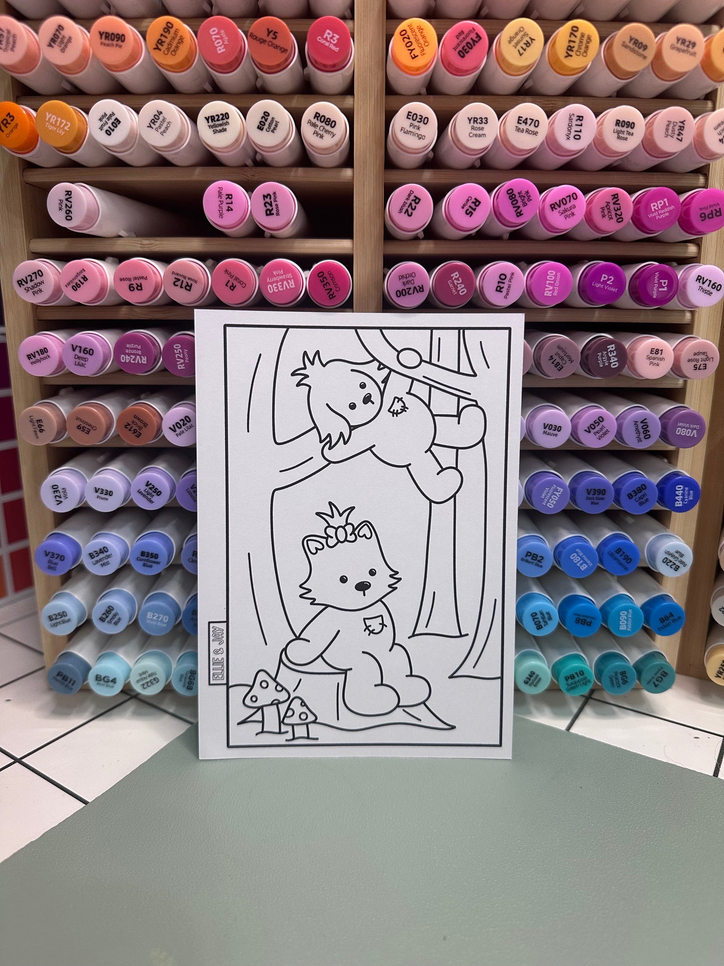 Ellie & Jay Monthly - Colouring Mail Club - March Catch-Ups