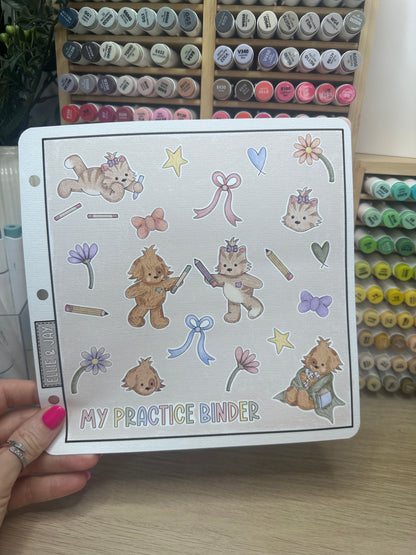 Binder Sticker Sheet